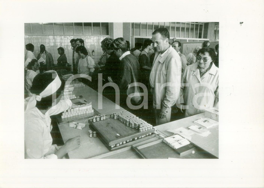 Fotografia d epoca originale 1986 BASEL SVIZZERA Porte aperte alla SANDOZ per il centenario Foto 1