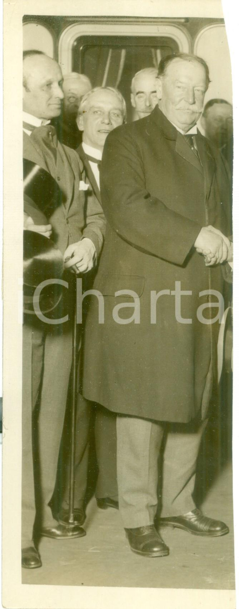 Fotografia d epoca originale 1925 ca USA Ex presidente William Howard TAFT a un incontro Foto DANNEGGIATA 1