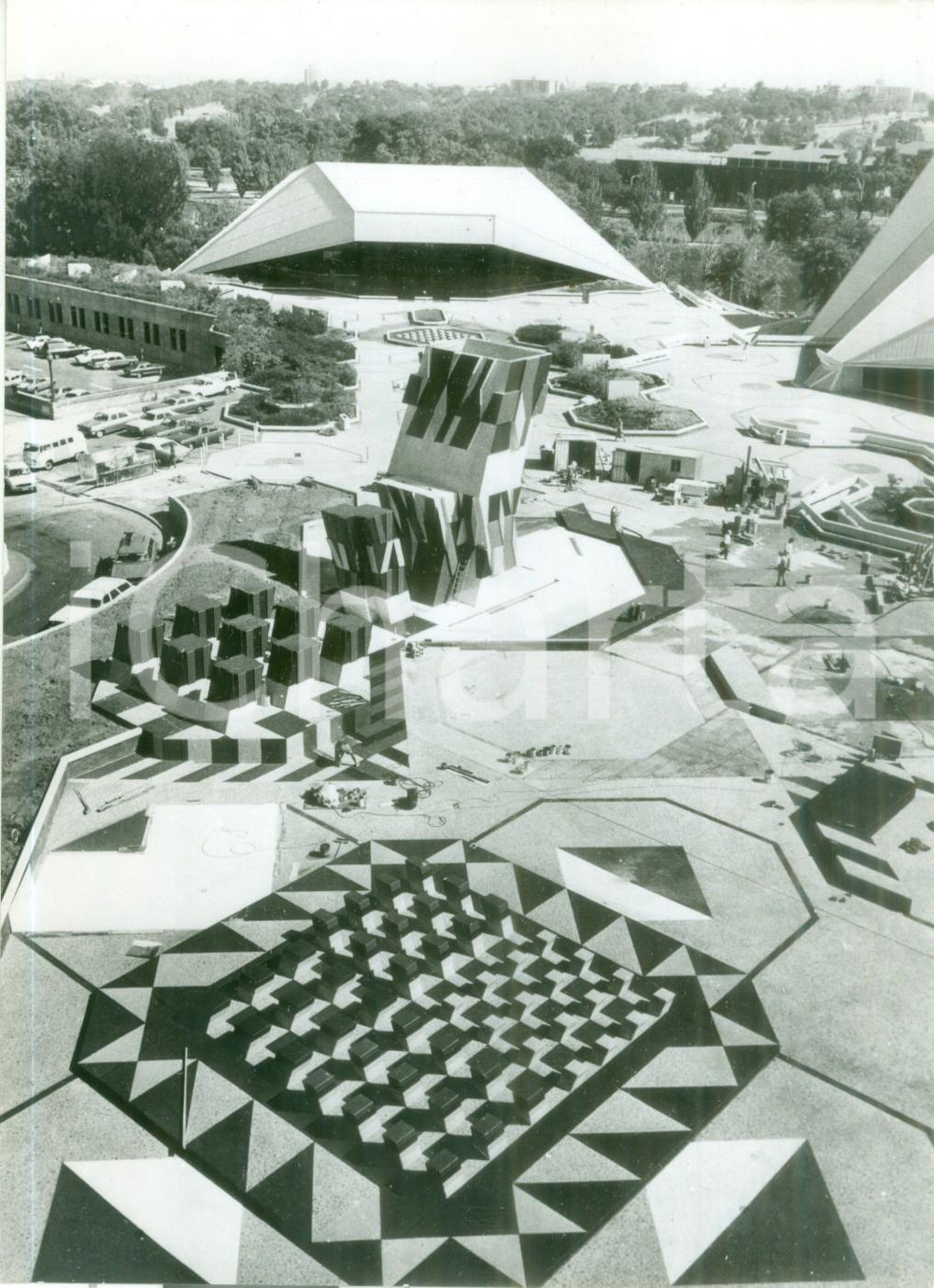 Fotografia d epoca originale 1977 ADELAIDE AUSTRALIA Complesso artistico Otto Herbert HAJEK Fotografia 1
