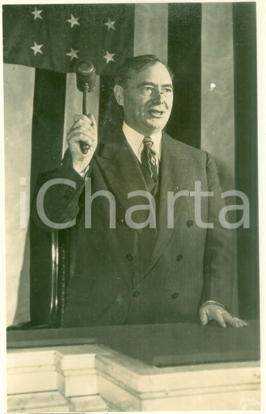 Fotografia d epoca originale 1960 ca TENNESSEE USA Giudice Joseph W. HARDIN Jr. con martelletto Fotografia 1