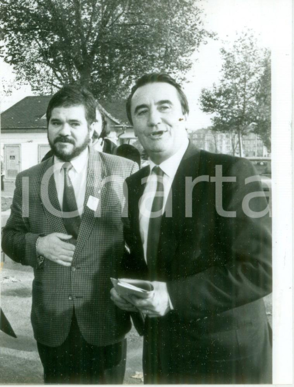 Fotografia d epoca originale 1989 STRASBOURG FRANCE Charles DOMINGUEZ DÃ©lÃ©guÃ© CEDT PEUGEOT Fotografia 1