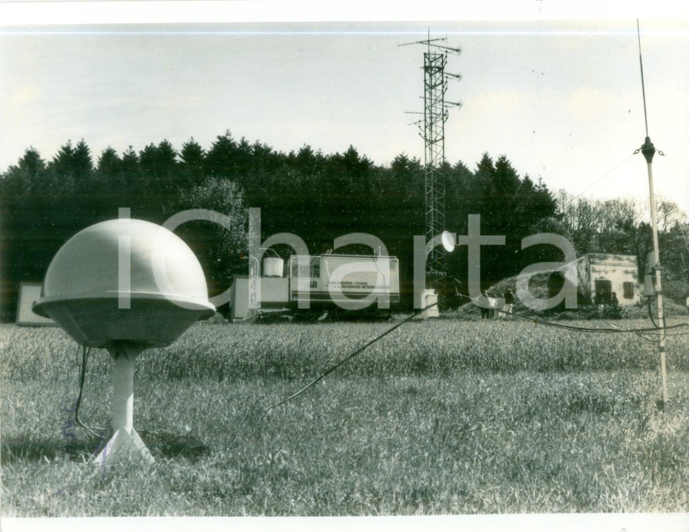Fotografia d epoca originale 1991 SVIZZERA Campagna NUAC contro piogge acide Rilevatore EERM Fotografia 1