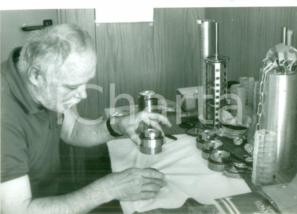 Fotografia d epoca originale 1991 SVIZZERA tecnico Campagna NUAC contro piogge acide Fotografia 1