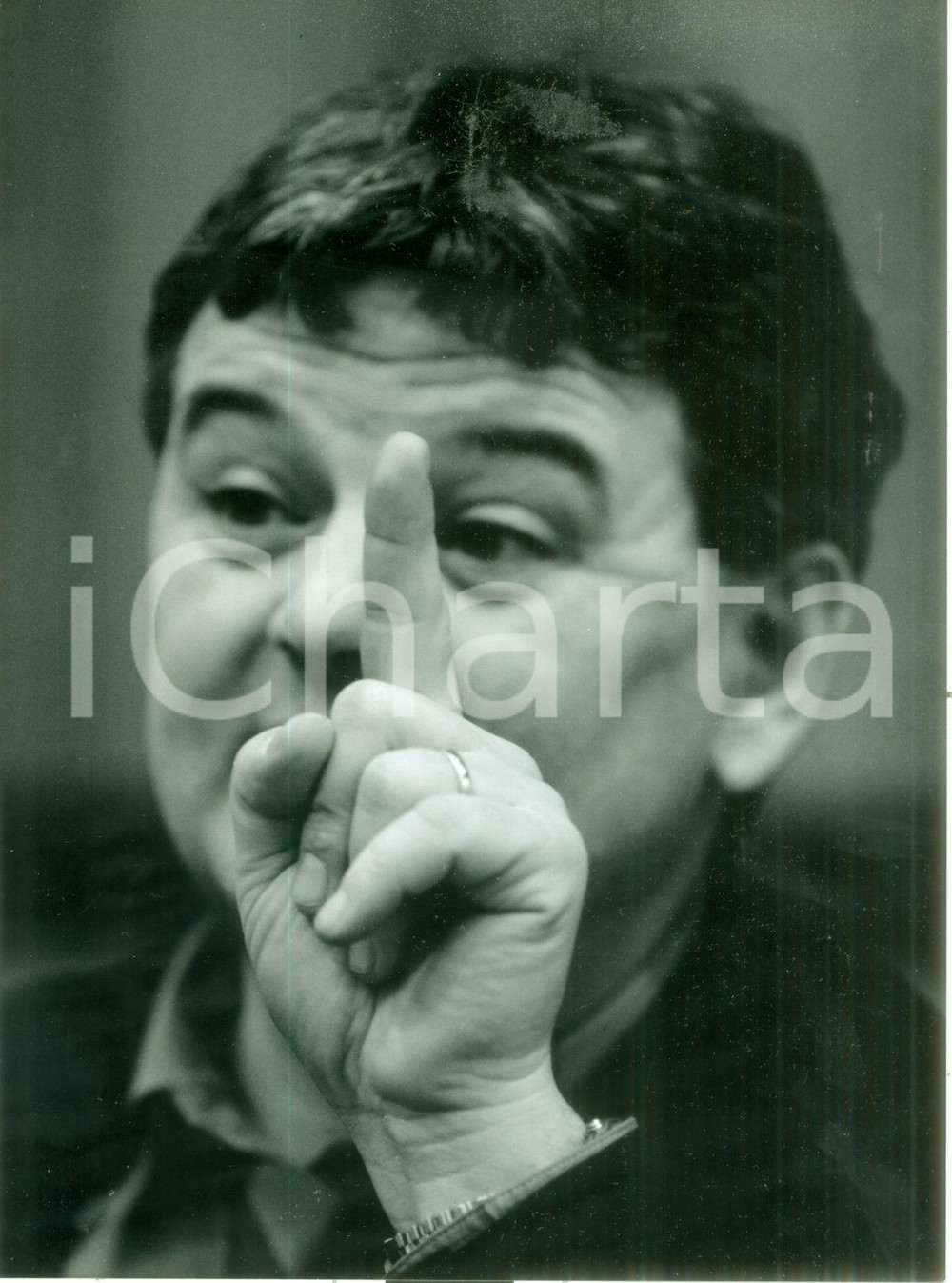 Fotografia d epoca originale 1990 ca BONN GERMANIA Joschka FISCHER Ministro dell Ambiente dell ASSIA Foto 1