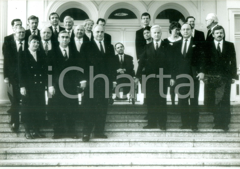 Fotografia d epoca originale 1984 BONN BUNDESREPUBLIK Richard VON WEIZSACKER con Helmut KOHL Fotografia 1