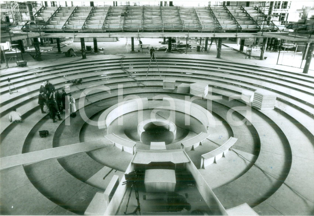 Fotografia d epoca originale 1991 BONN GERMANIA Il Plenarsaal del Parlamento tedesco Fotografia 1