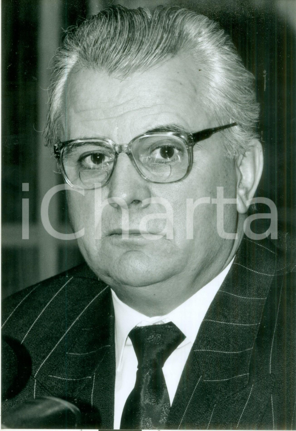 Fotografia d epoca originale 1990 ca BONN GERMANIA Leonid M. KRAWTSCHUK Presidente dell UCRAINA Fotografia 1