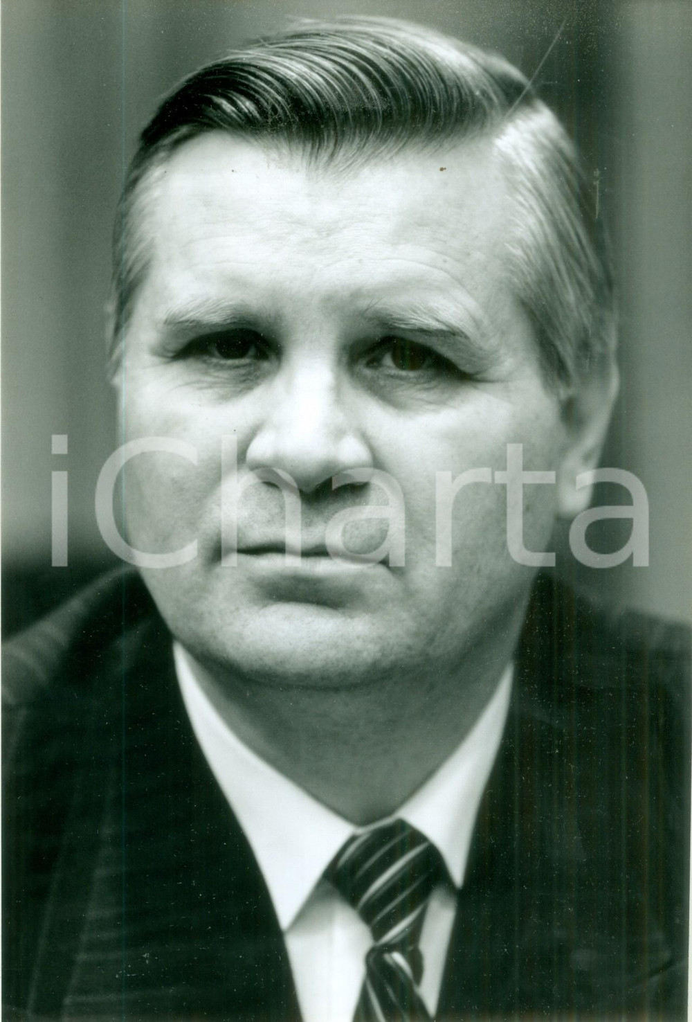 Fotografia d epoca originale 1990 ca BONN GERMANIA Anatolik Maximowitsch SLENKO Ministro Esteri UCRAINA 1