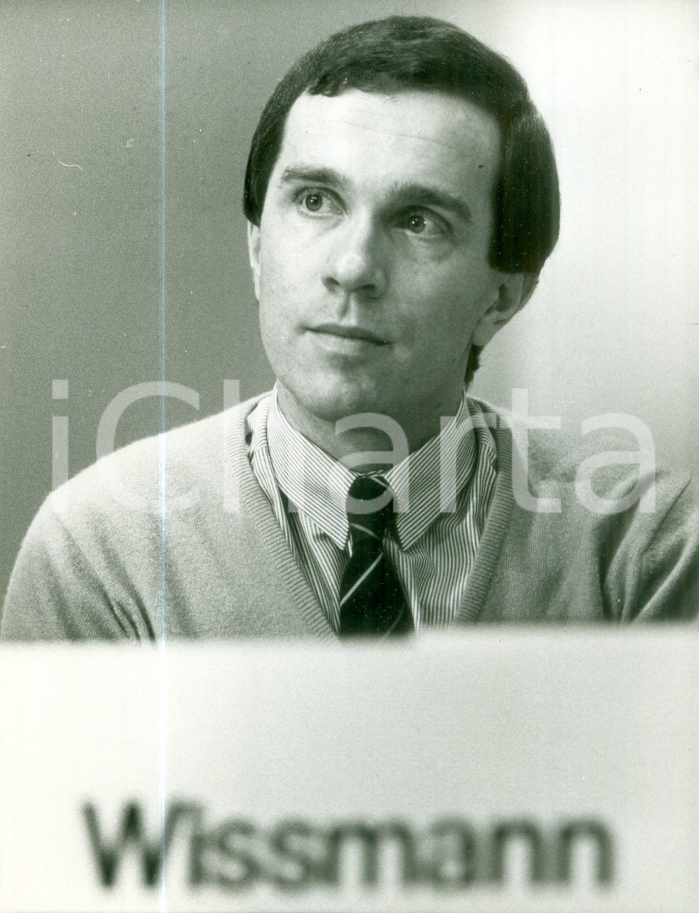 Fotografia d epoca originale 1981 BONN DE Matthias WISSMANN Presidente Jungen Union DEUTSCHLANDS Fotografia 1