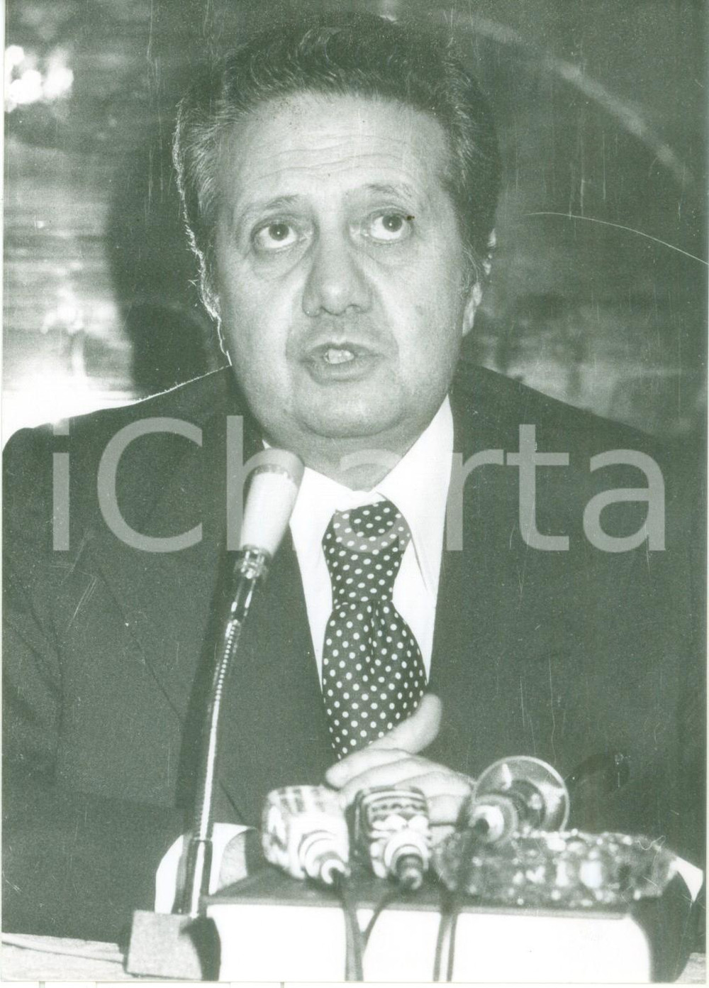 Fotografia d epoca originale 1980 ca LISBONA PORTOGALLO Il Primo Ministro Mario SOARES Fotografia 1