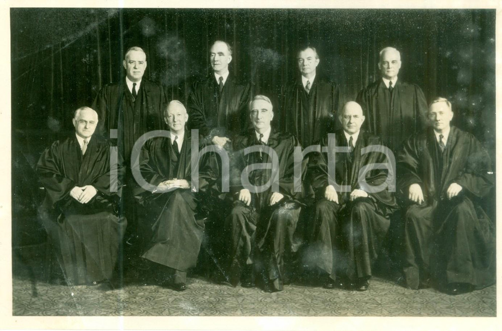 Fotografia d epoca originale 1950 ca WASHINGTON D.C. USA I giudici della Corte Suprema Fotografia 1
