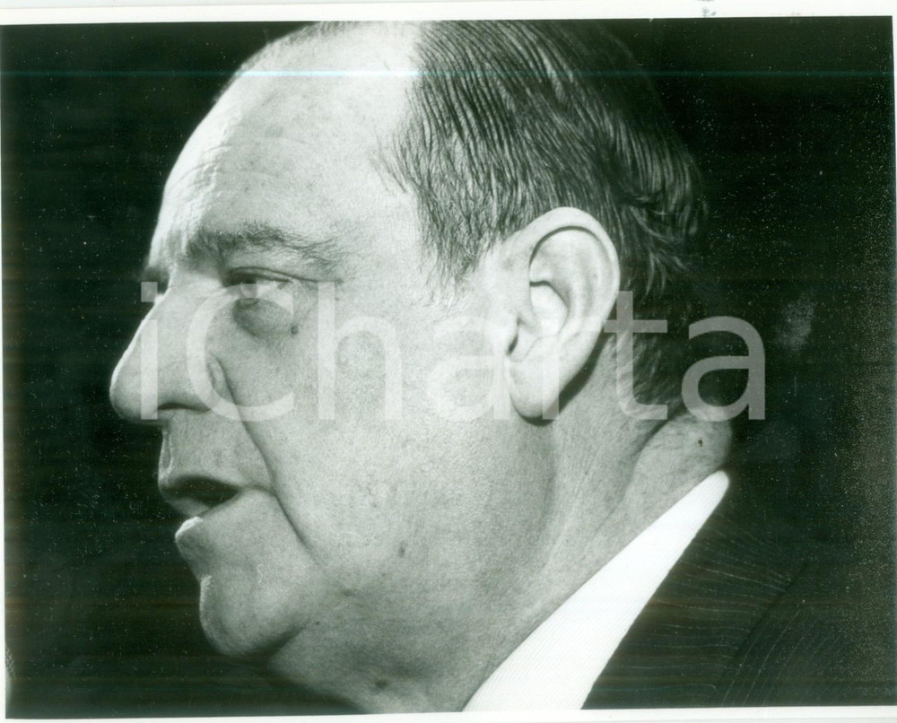 Fotografia d epoca originale 1986 PARIS Politico Raymond BARRE Primo piano Fotografia 1