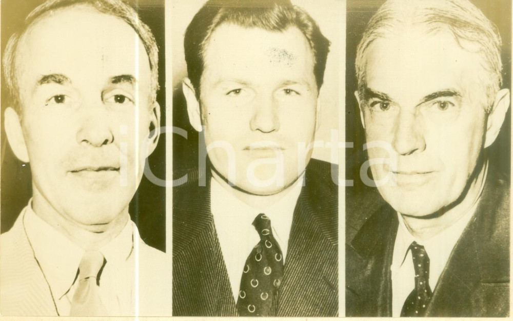 Fotografia d epoca originale 1944 WASHINGTON Archibald MacLEISH Nelson Aldrich ROCKEFELLER William CLAYTON 1