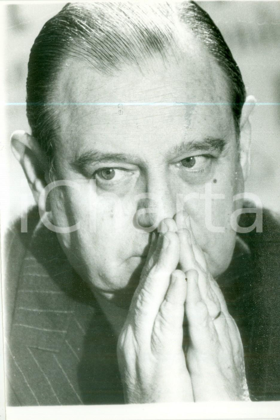 Fotografia d epoca originale 1983 PARIS Raymond BARRE al Grand Jury R.T.L.  Le Monde Fotografia 1