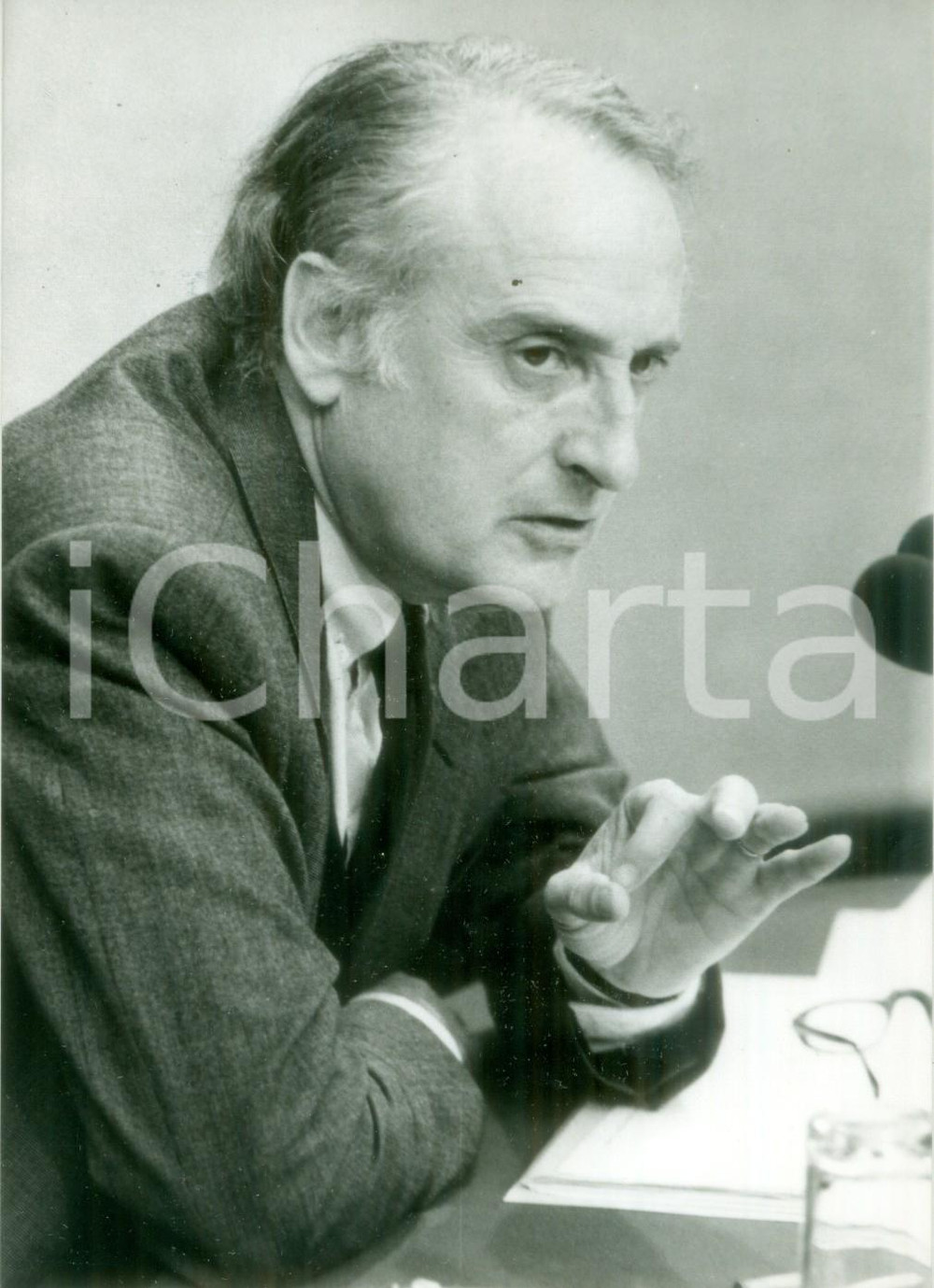 Fotografia d epoca originale 1982 PARIS JeanFranÃ§ois DENIAU invitato al Club de la Presse Fotografia 1
