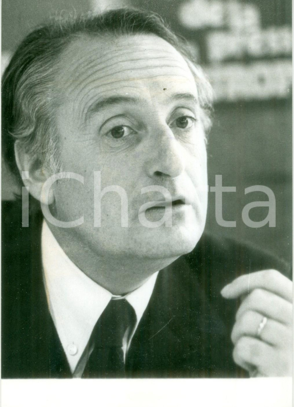 Fotografia d epoca originale 1978 PARIS JeanFranÃ§ois DENIAU invitato al Club de la Presse Fotografia 1
