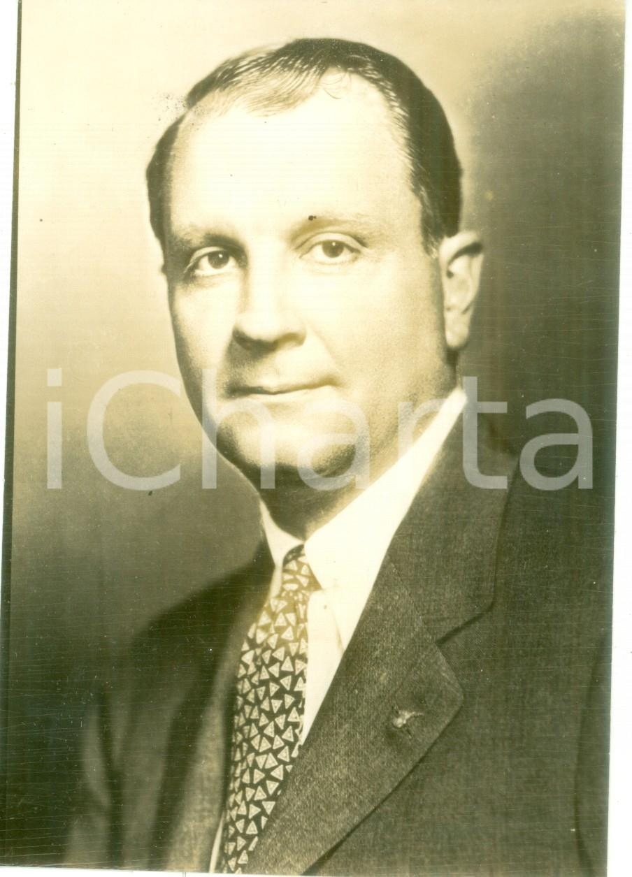 Fotografia d epoca originale 1950 ca USA Juan Terry TRIPPE Presidente Pan American World Airways System Foto 1