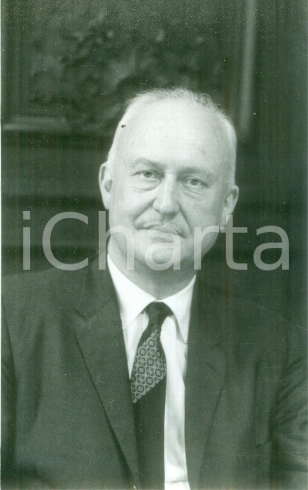 Fotografia d epoca originale 1985 ca PARIS FRANCE Presidente Pierre PFLIMLIN Fotografia 1