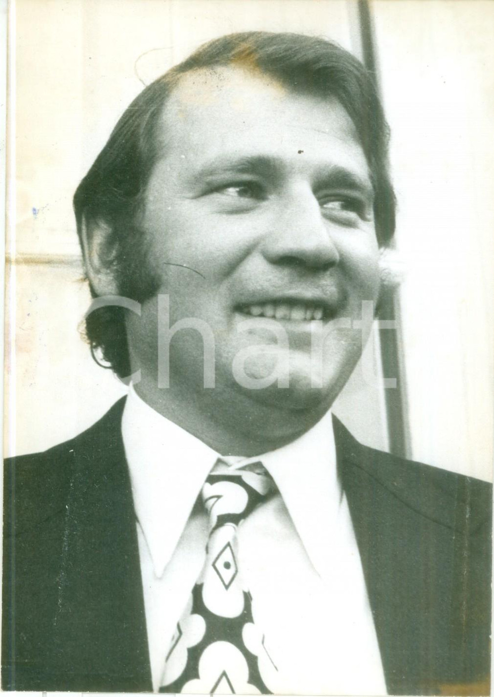 Fotografia d epoca originale 1974 PARIS FRANCE Gerard NICOUD nuovo presidente della CANAM Fotografia 1