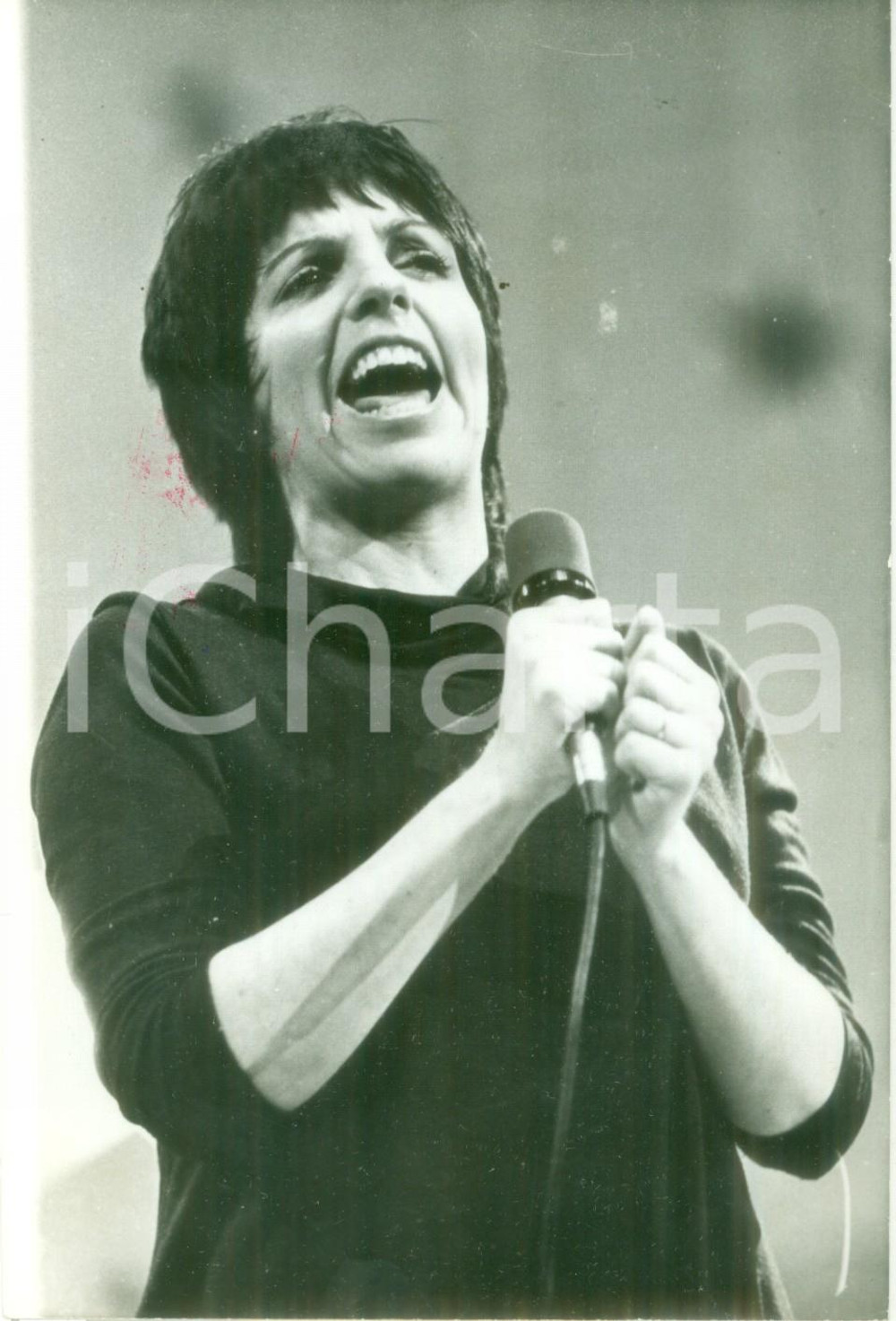 Fotografia d epoca originale 1981 NEW YORK USA Liza MINNELLI canta a una serata di gala Fotografia 1