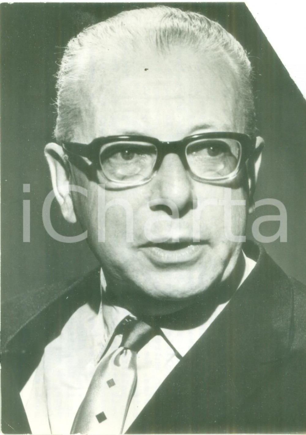 Fotografia d epoca originale 1968 BONN Gustav HEINEMANN candidato federale della SPD Fotografia DANNEGGIATA 1
