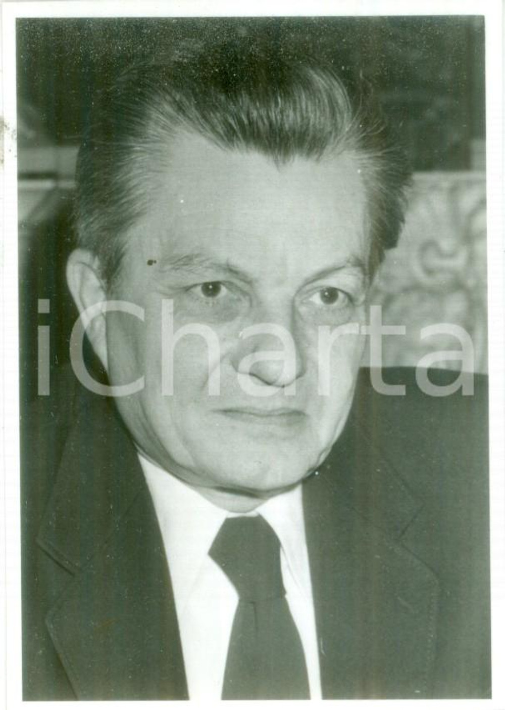Fotografia d epoca originale 1975 ca PARIS F Il politico Jacques CHARTRON Fotografia 1