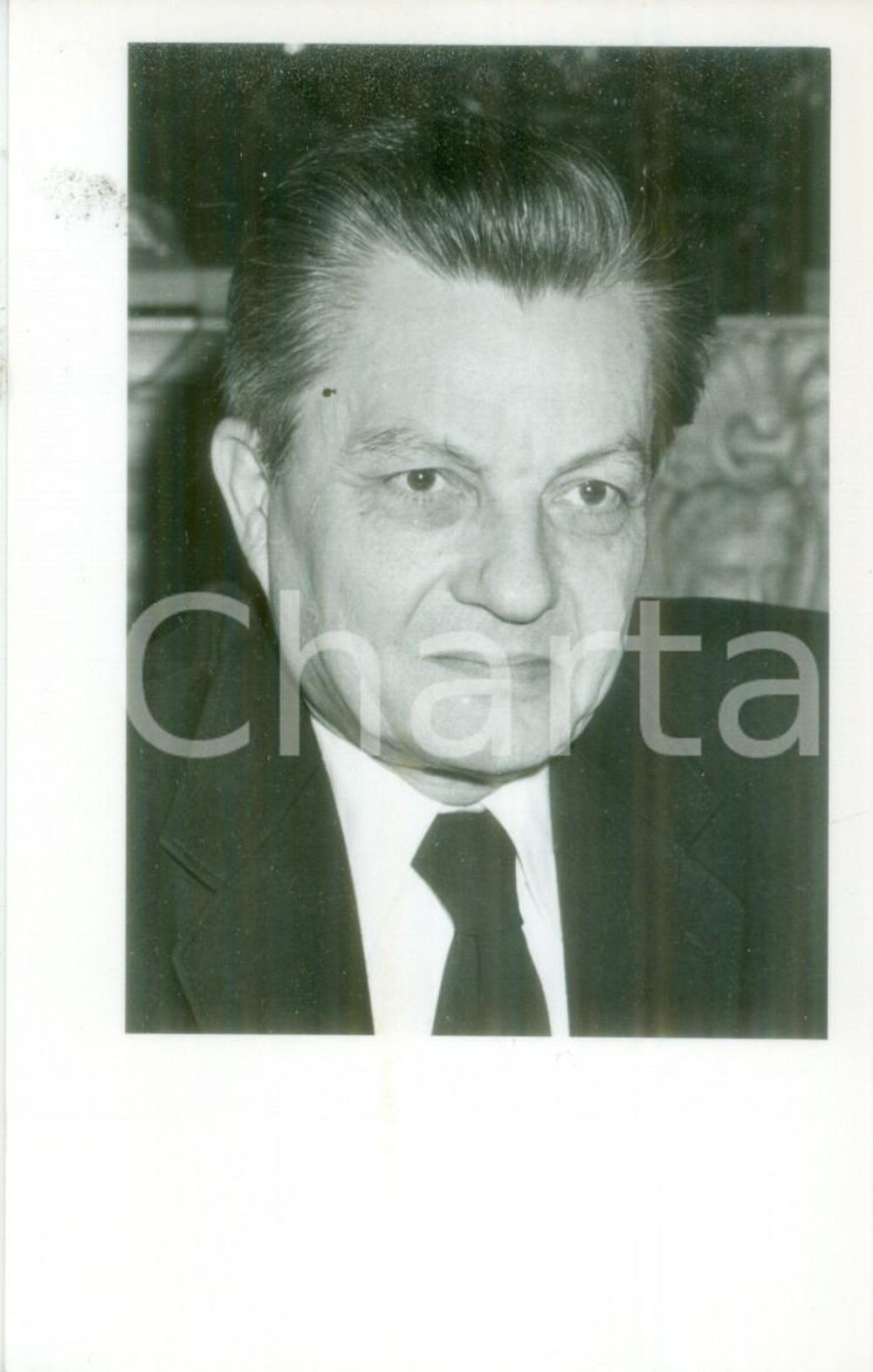 Fotografia d epoca originale 1975 ca PARIS FRANCE Jacques CHARTRON ex prefetto d ALSAZIA Fotografia 1
