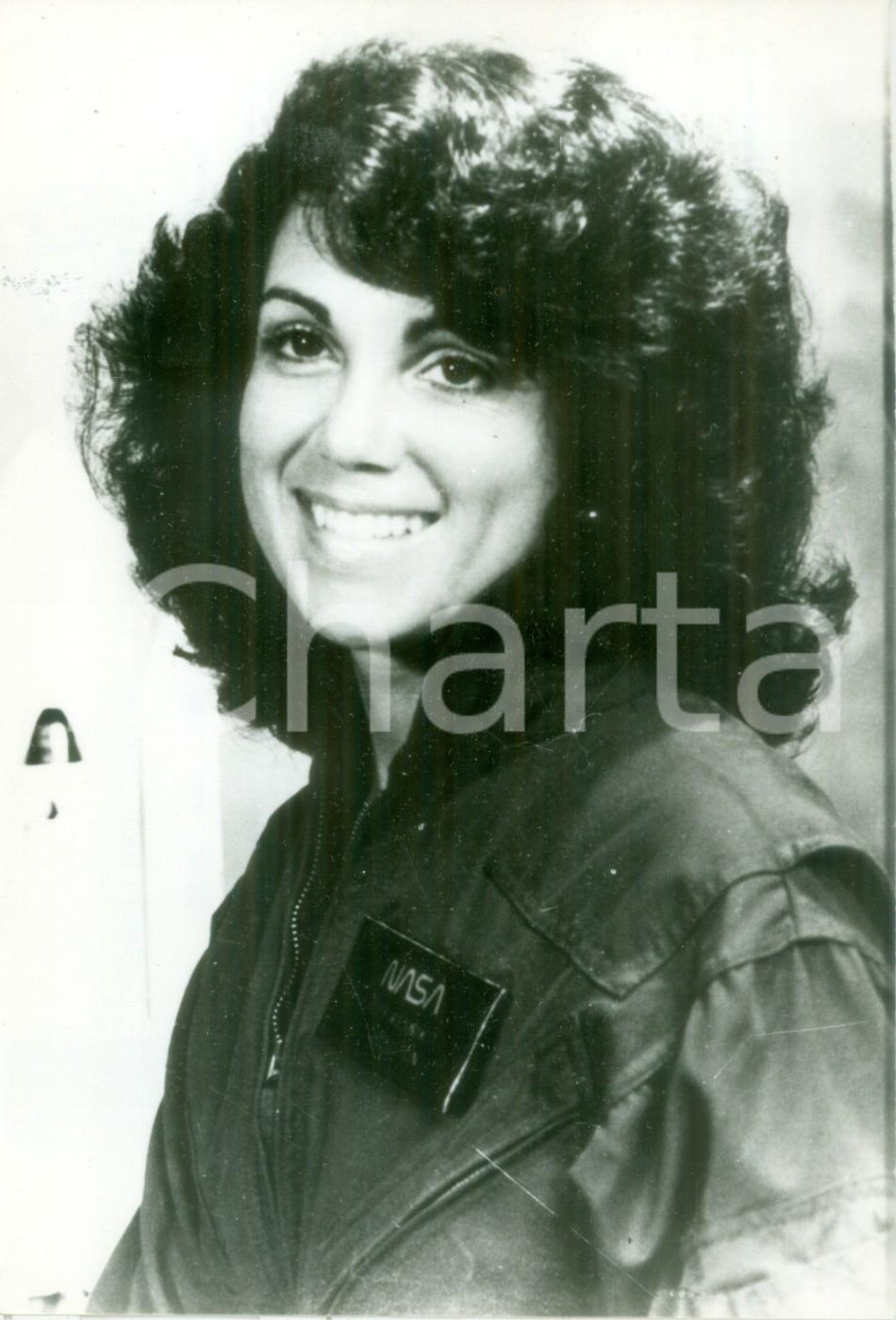 Fotografia d epoca originale 1986 USA NASA L astronauta Judy RESNIK prima del disastro del CHALLENGER Foto 1