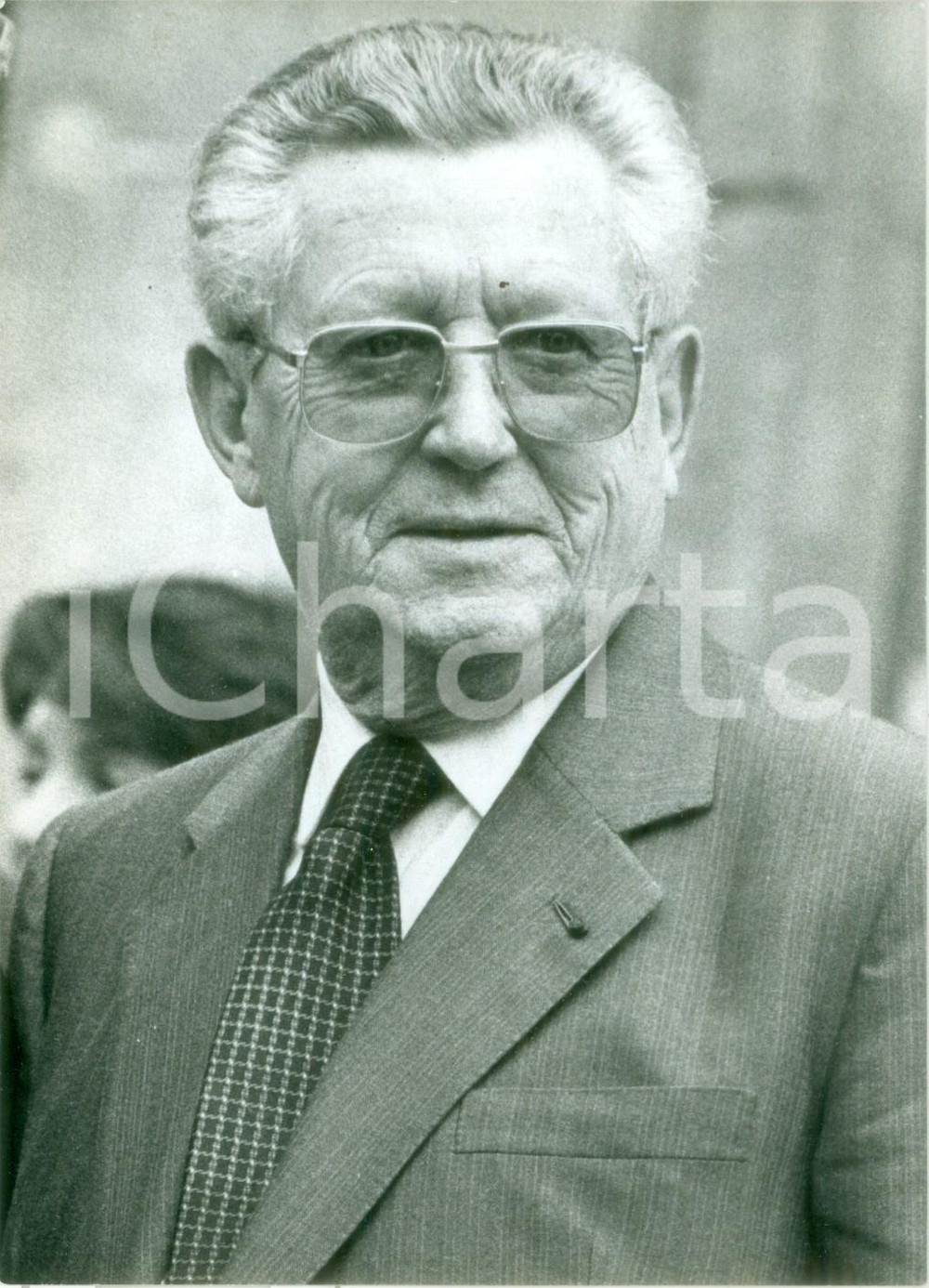 Fotografia d epoca originale 1988 PARIS FRANCE Sindacalista ThÃ©o BRAUN all ELISEO Fotografia 1