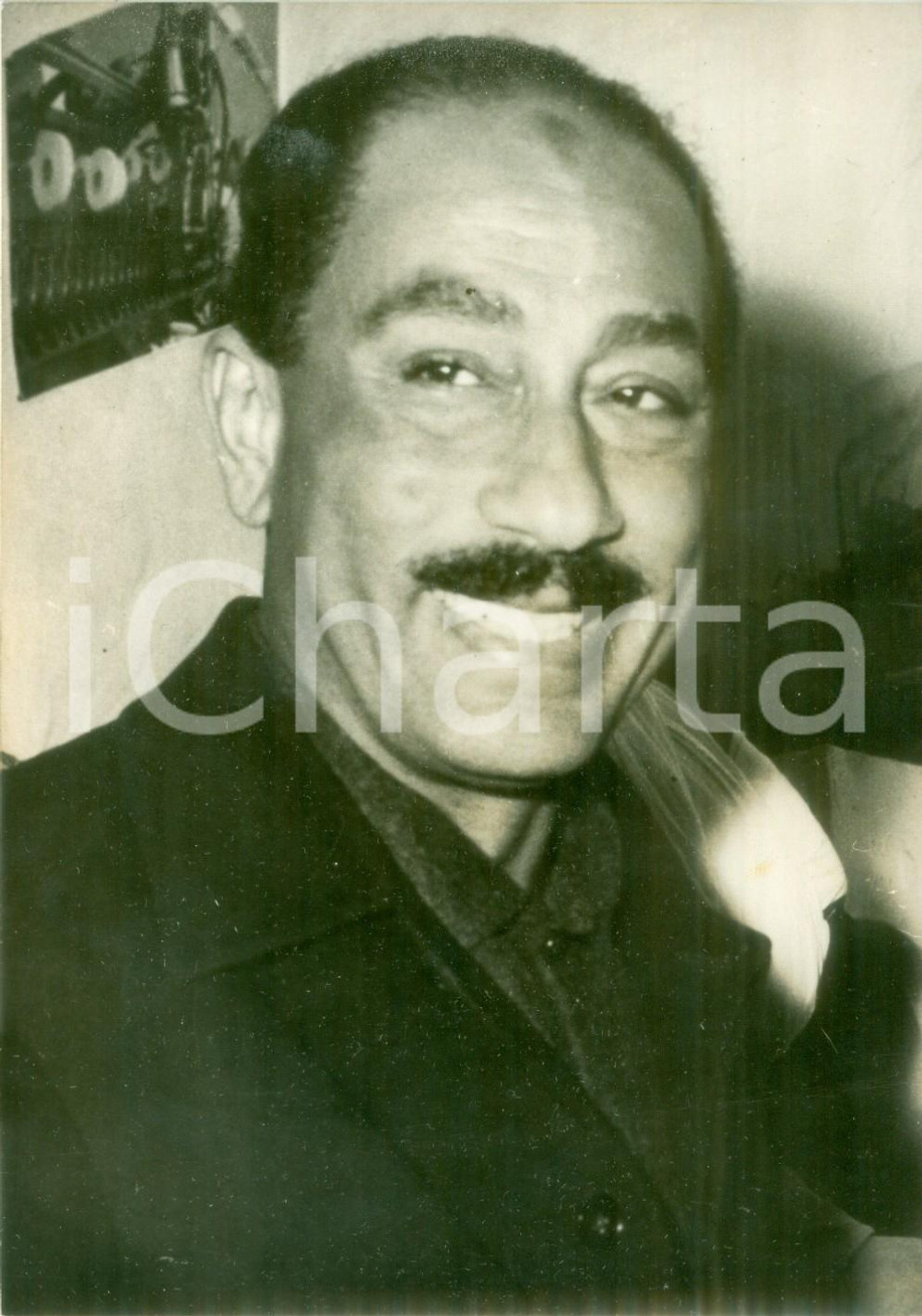 Fotografia d epoca originale 1965 ca EGITTO Anouar ELSADATE Politico e militare Fotografia 1