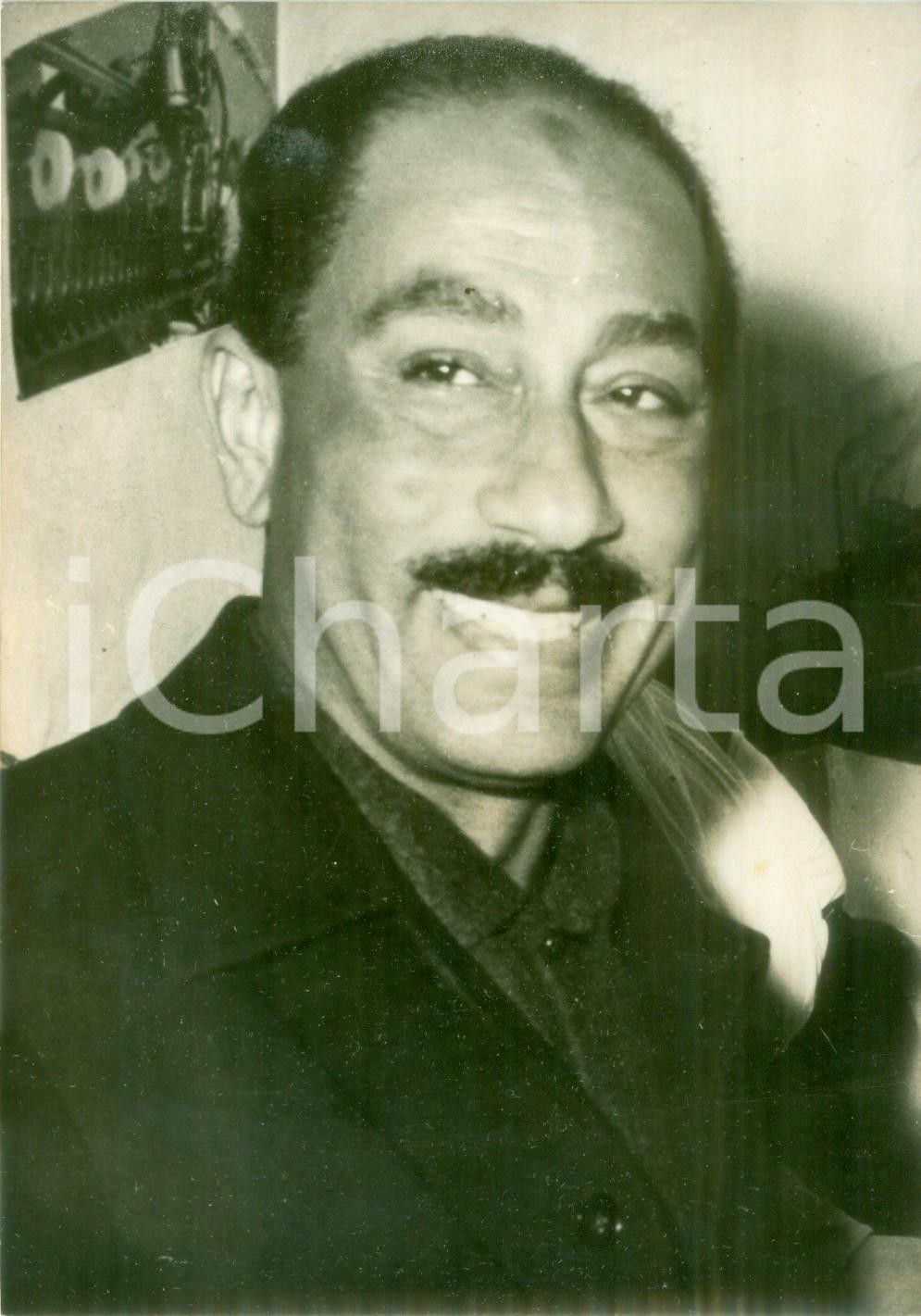 Fotografia d epoca originale 1965 ca EGITTO Anouar ELSADATE Politico e militare Fotografia 1