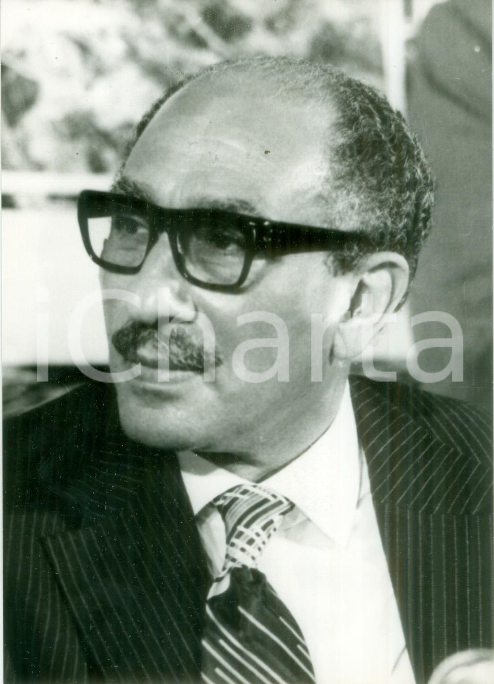 Fotografia d epoca originale 1981 PARIS Anouar ELSADATE presidente egiziano Fotografia 1 1