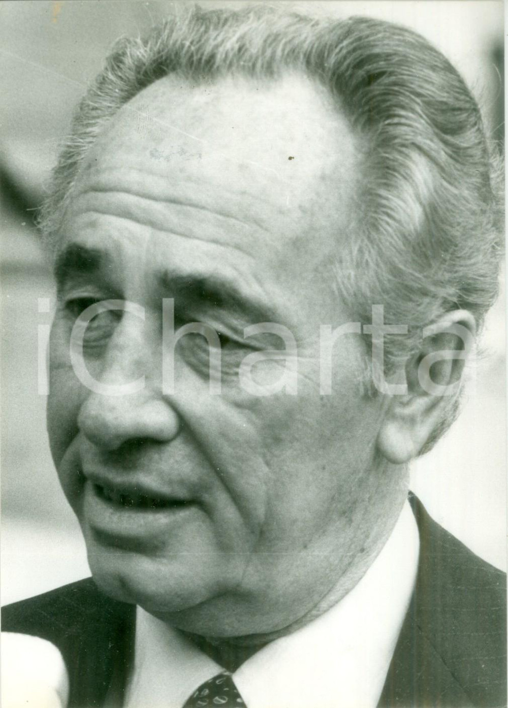 Fotografia d epoca originale 1983 PARIS Shimon PERES leader israeliano dell opposizione Fotografia 1