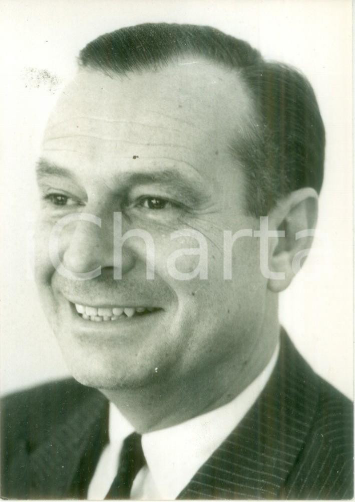 Fotografia d epoca originale 1985 ca ROUEN FRANCE Sindaco Jean LECANUET non Ã¨ tra i favoriti Fotografia 1