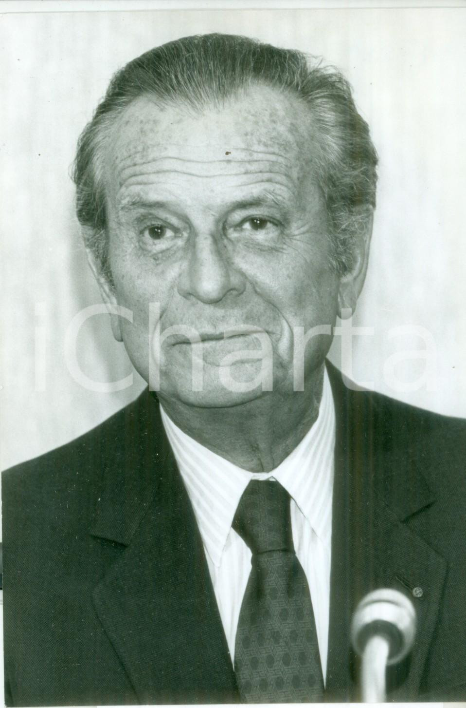 Fotografia d epoca originale 1992 PARIS Jean LECANUET posibile presidente della Haute AssemblÃ©e Fotografia 1