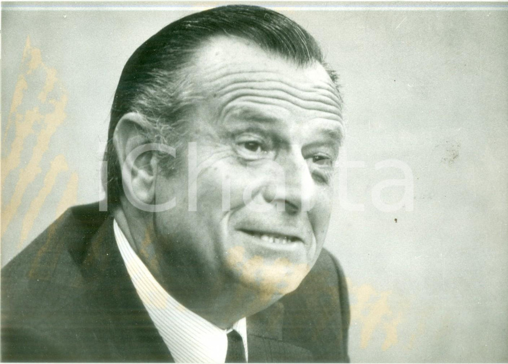 Fotografia d epoca originale 1979 PARIS Jean LECANUET Presidente dell U.D.F. al Club de la Presse Fotografia 1