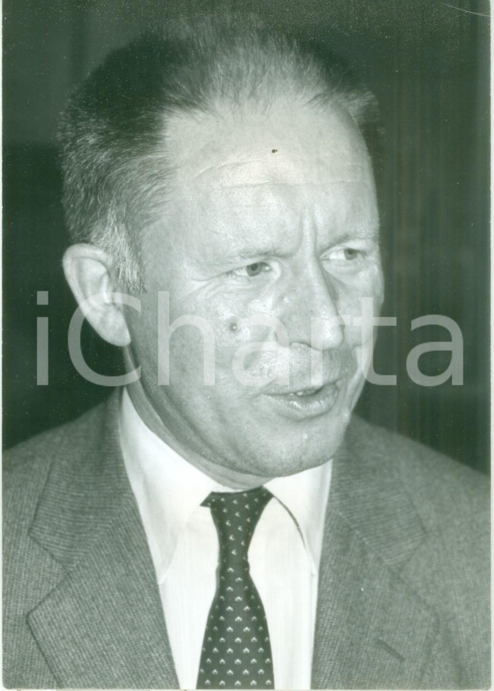 Fotografia d epoca originale 1980 ca PARIS JeanLouis GUILLAUD candidato a Presidenza Agence FRANCE PRESSE 1