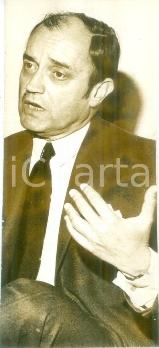 Fotografia d epoca originale 1980 ca MADRID Claude CHEYSSON PrÃ¨sident directoire de l EMC Fotografia 1