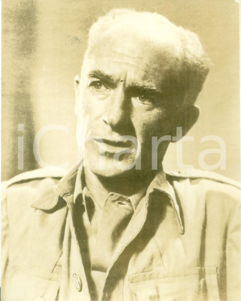 Fotografia d epoca originale 1945 USA Ernie PYLE corrispondente di guerra ucciso a OKINAWA Fotografia 1