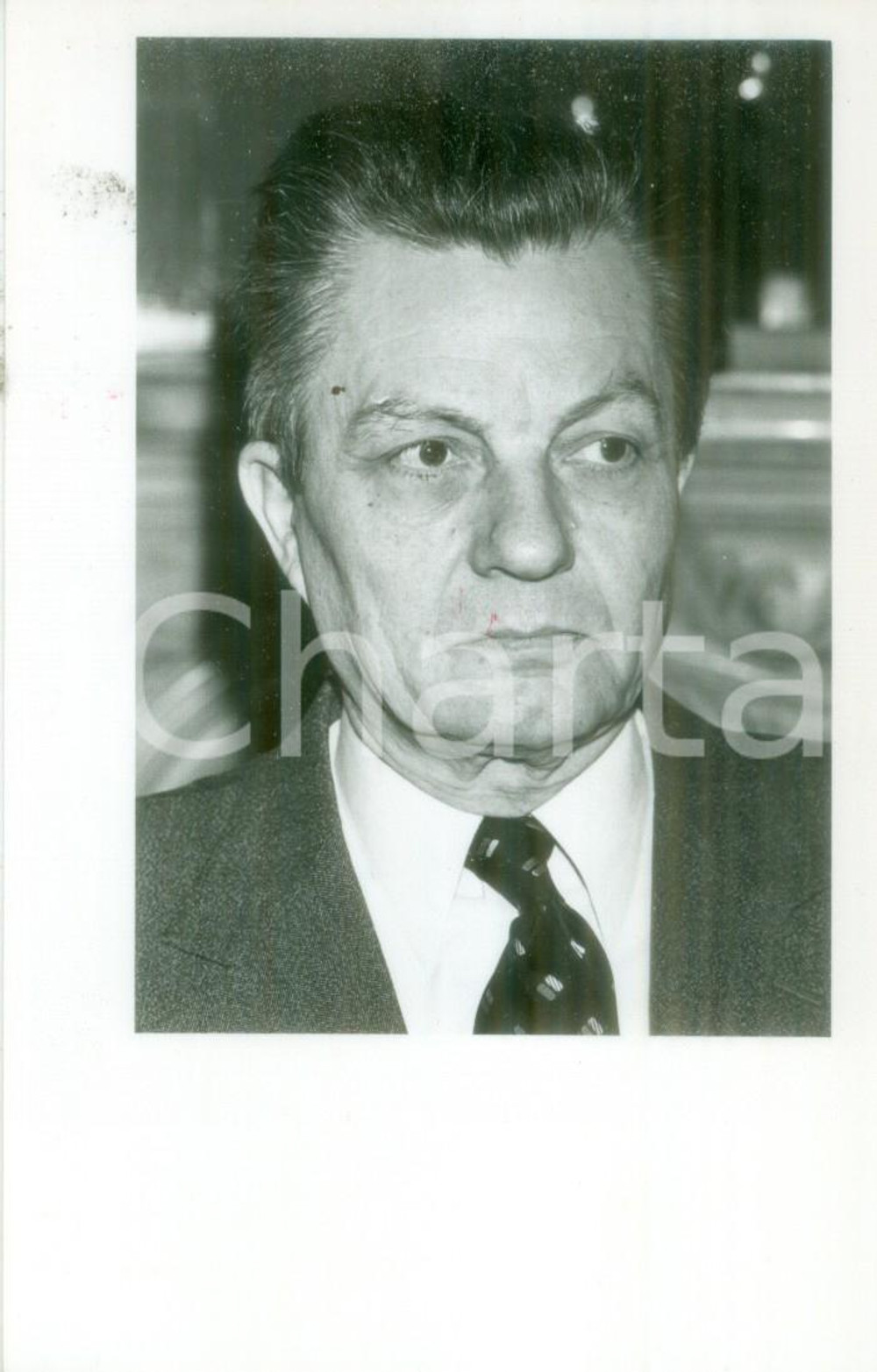 Fotografia d epoca originale 1980 ca PARIS FRANCE Politico Jacques CHARTRON Fotografia 1