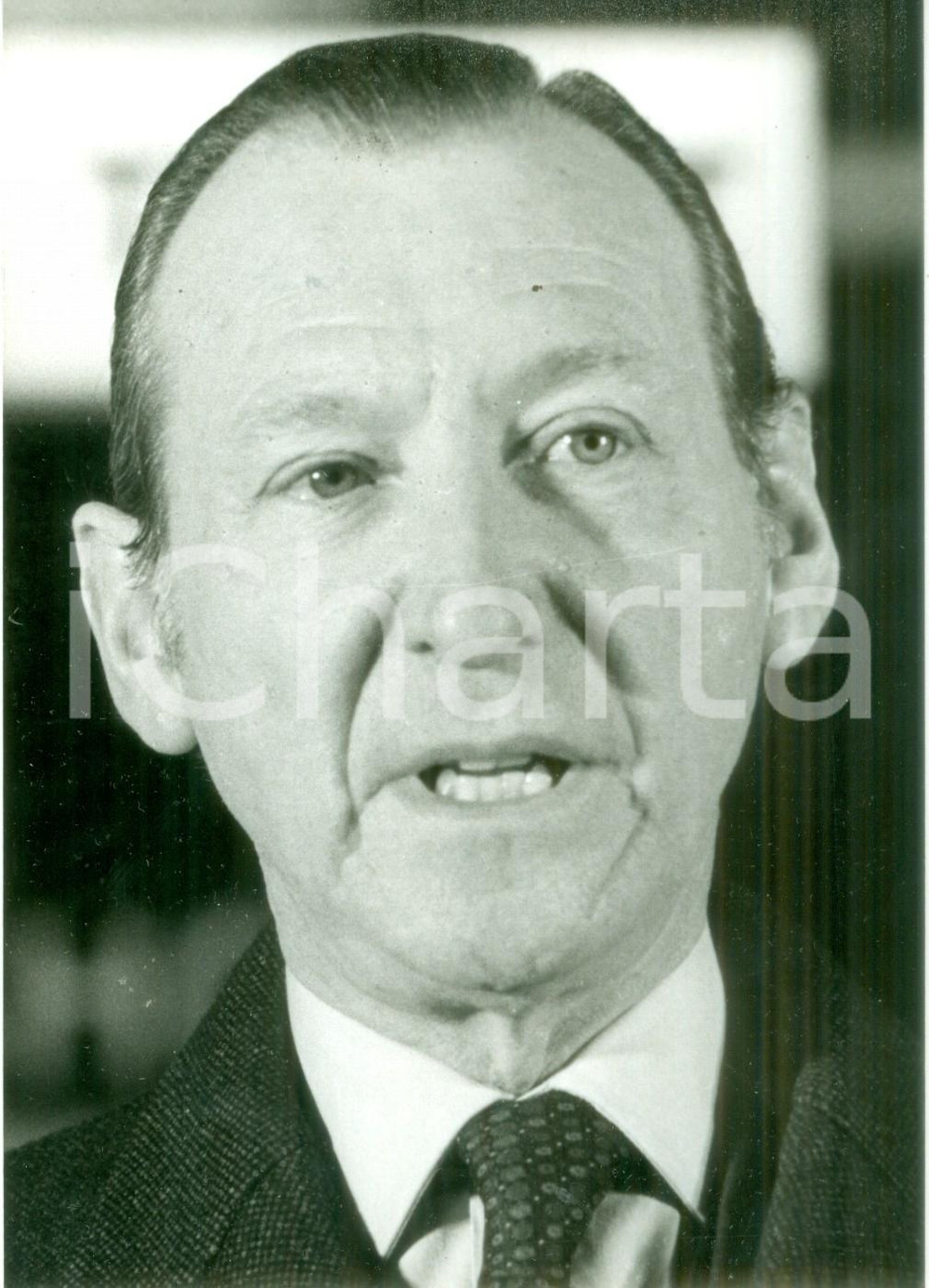 Fotografia d epoca originale 1979 IRAN Kurt WALDHEIM Segretario Generale dell ONU in visita Fotografia 1
