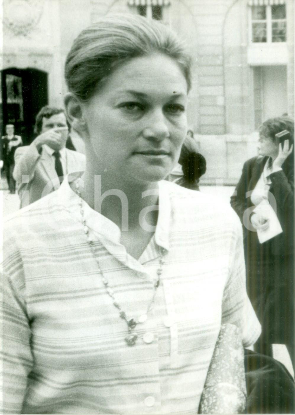Fotografia d epoca originale 1985 PARIS Elisabeth BADINTER all Ecole Polytechnique Fotografia 1