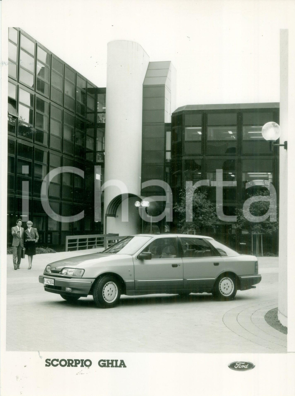 Fotografia d epoca originale 1990 ca FRANCIA Automobile FORD SCORPIO GHIA Fotografia artistica 1