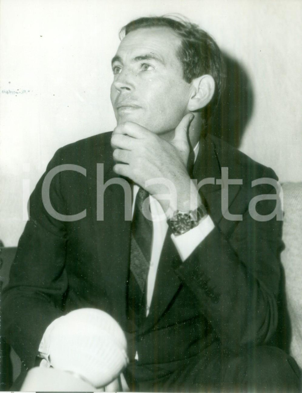 Fotografia d epoca originale 1988 PARIS Christiaan BARNARD chirurgo in conferenza stampa Fotografia 1