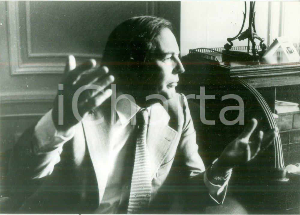Fotografia d epoca originale 1983 PARIS Chirurgo Christiaan BARNARD annuncia il suo ritiro Fotografia 1