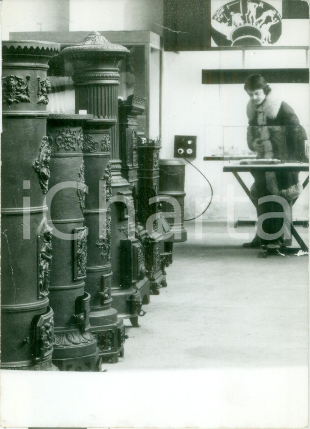 Fotografia d epoca originale 1979 BUDAPEST UNGHERIA Stufe in mostra all antica fonderia museo GANZ Foto 1