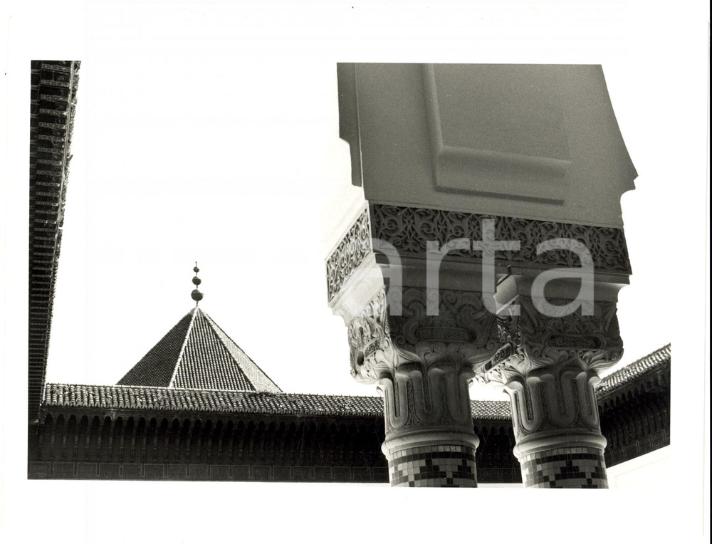 Fotografia d epoca originale 1992 MOSQUEE DE PARIS Vue artistique de l intÃ©rieur Photo MONIER 1