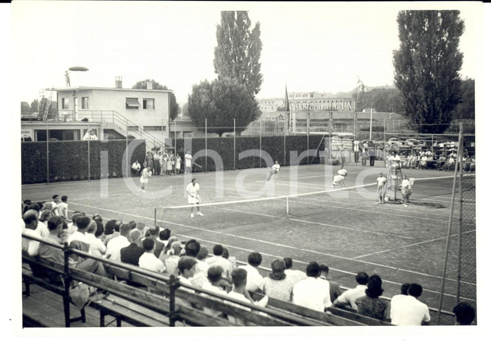 Fotografia d epoca originale 1948 TENNIS CLUB LAUSANNE CH Partita di doppio femminile Fotografia 1