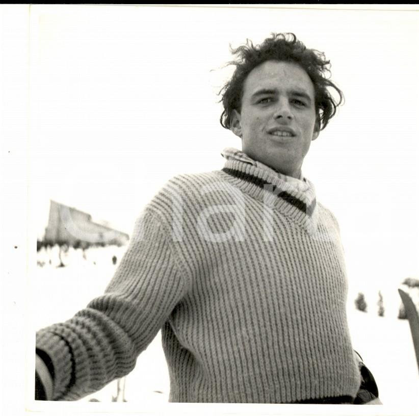 Fotografia d epoca originale 1950 ca SWITZERLAND Campionati SCI ALPINO Raymond FELLAY Foto 1 1