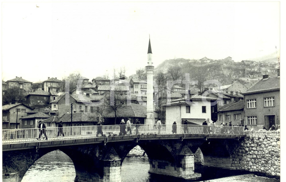 Fotografia d epoca originale 1988 PRIZNEN KOSOVO Veduta della cittÃ  prima della guerra Fotografia 1
